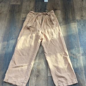 Linen Wilfred tie front pants